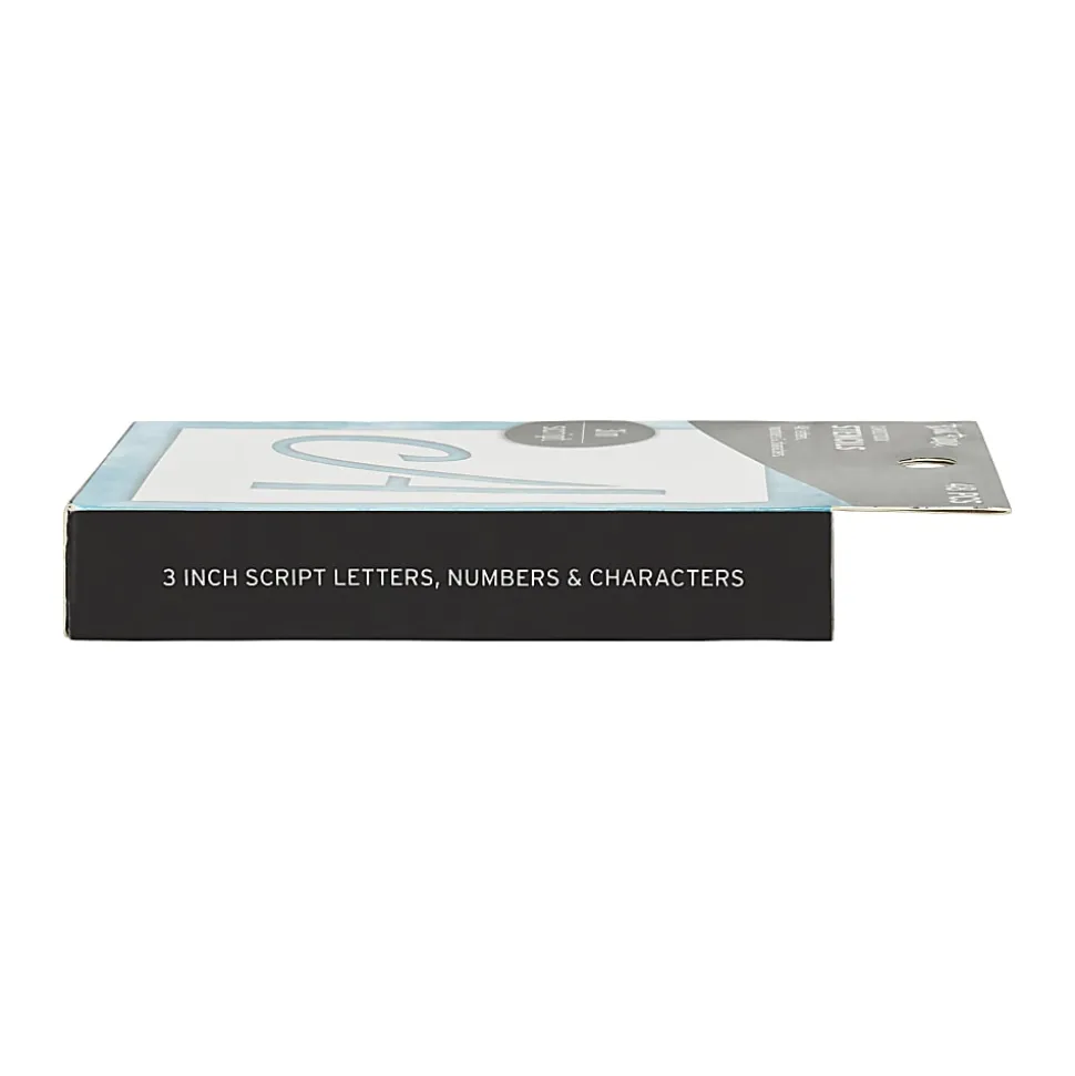 Brea Reese Script Cardstock Stencils, 3", White, Pack Of 48 Stencils