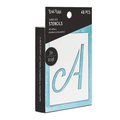 Brea Reese Script Cardstock Stencils, 3