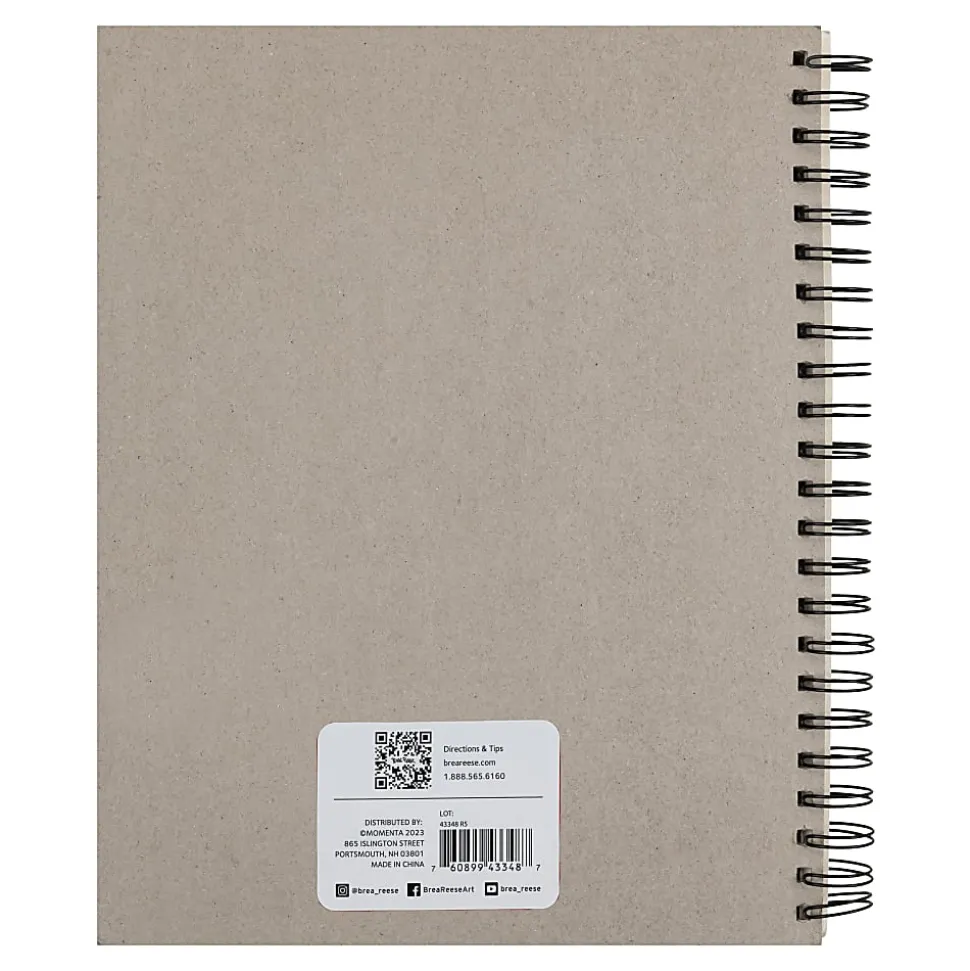Brea Reese Sketch Paper Pad, 9" x 12", 80 Sheets, White
