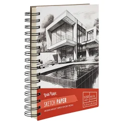 Brea Reese Sketch Paper Pad, 5-1/2" x 8-1/2", 100 Sheets, White