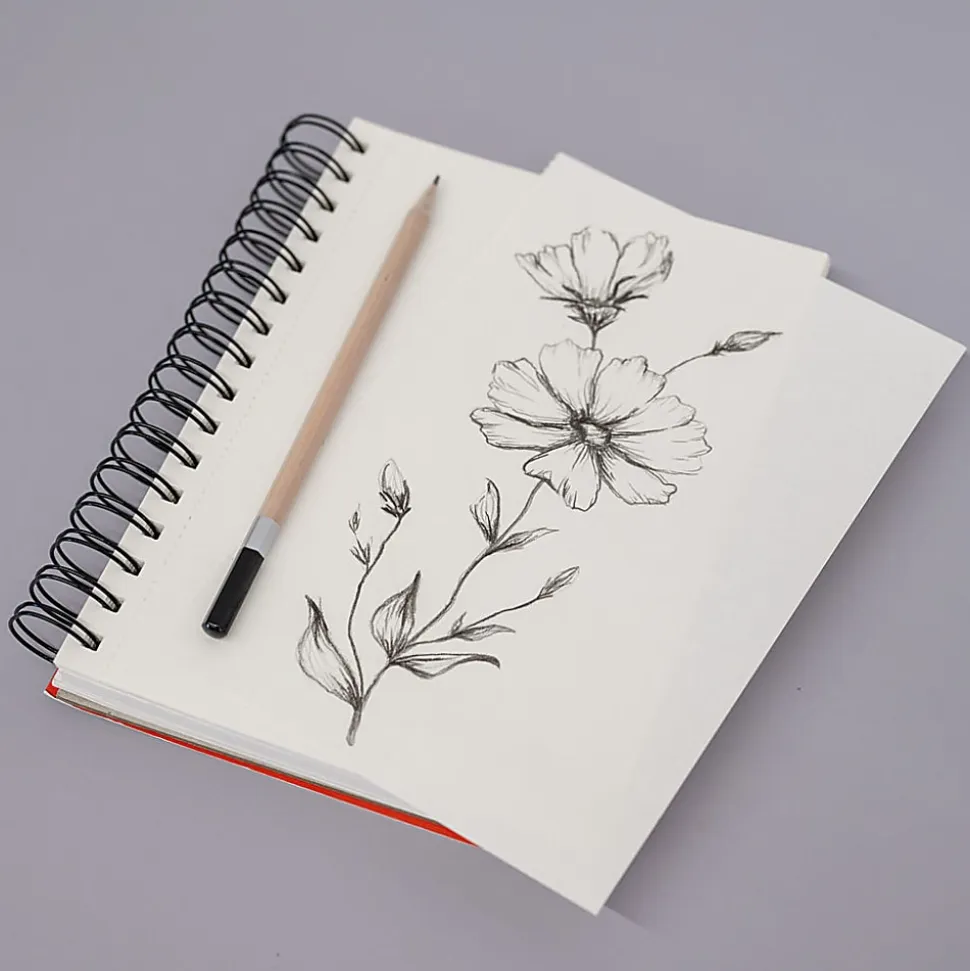 Brea Reese Sketch Paper Pad, 5-1/2" x 8-1/2", 100 Sheets, White