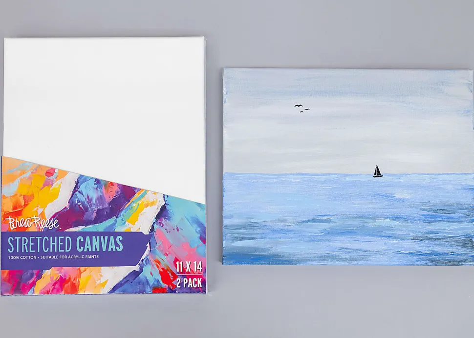 Brea Reese Stretch Canvases, 11" x 14", White, Pack Of 2 Canvases