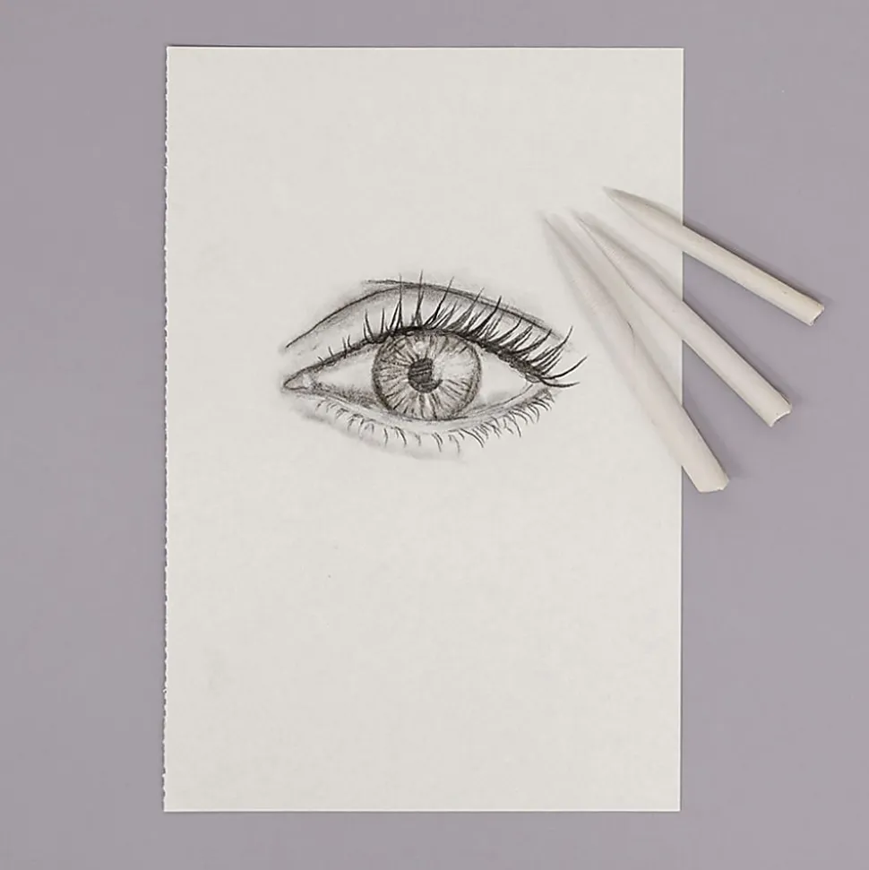 Brea Reese Tortillons, 1/2" x 3", White, Set Of 4 Tortillons