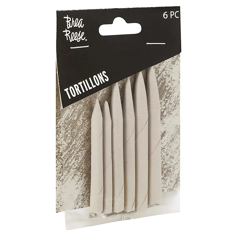Brea Reese Tortillons, 1/2" x 3", White, Set Of 4 Tortillons
