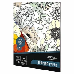 Brea Reese® Tracing Paper Pad, 5" x 7", White, Pad Of 30 Sheets