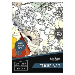 Brea Reese® Tracing Paper Pad, 5" x 7", White, Pad Of 30 Sheets