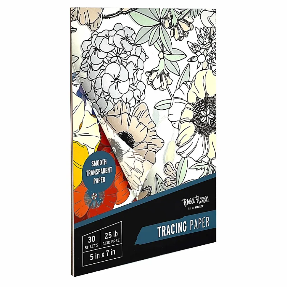 Brea Reese® Tracing Paper Pad, 5" x 7", White, Pad Of 30 Sheets