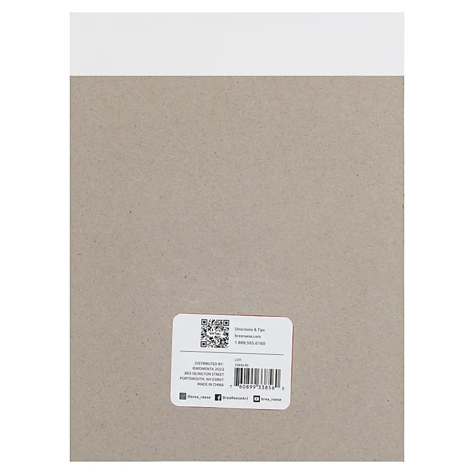 Brea Reese Watercolor Paper Pad, 9" x 12", 50 Sheets, White