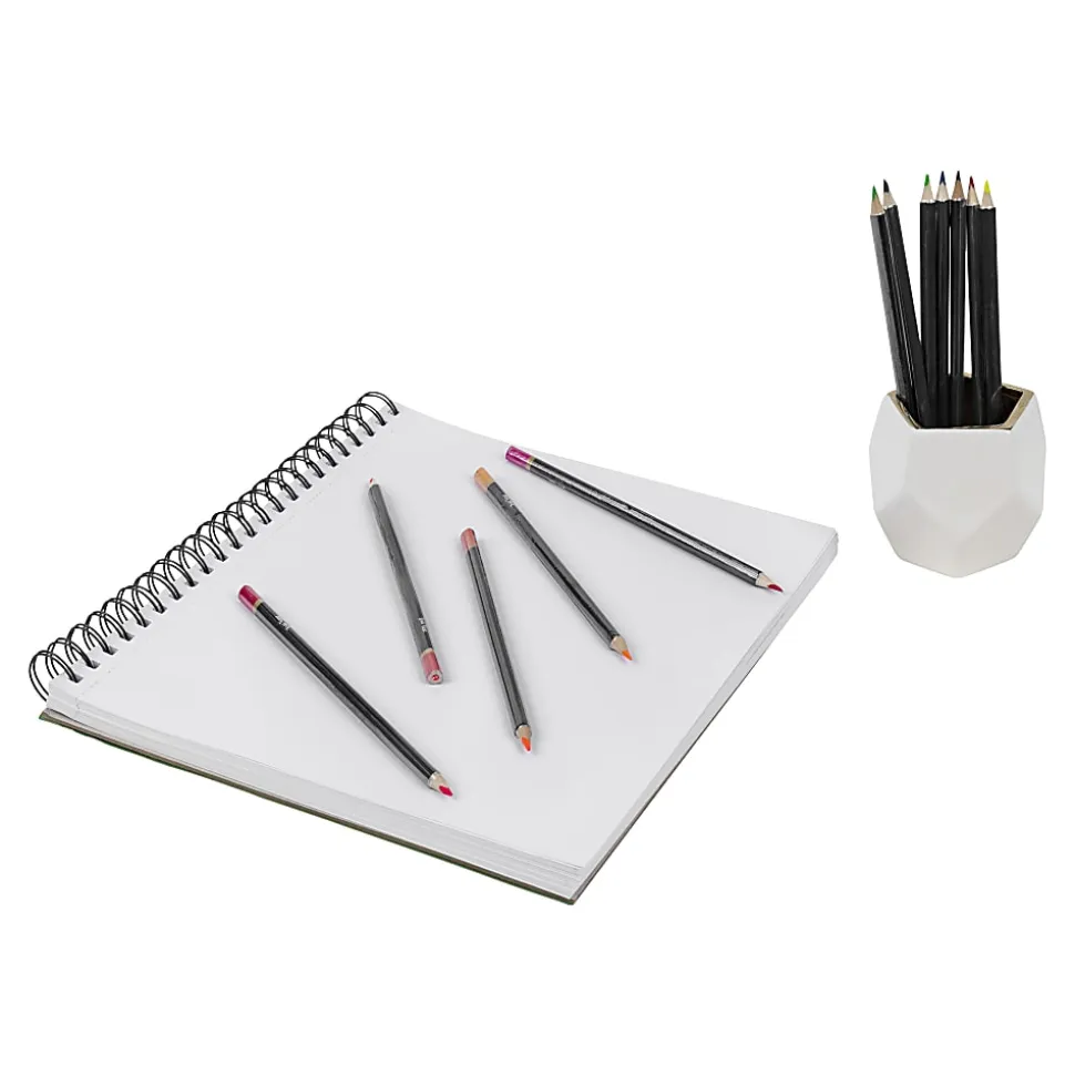 Brea Reese Watercolor Pencils, Medium Point, Classic Colors, Pack Of 12 Pencils