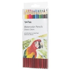 Brea Reese Watercolor Pencils, Medium Point, Classic Colors, Pack Of 12 Pencils