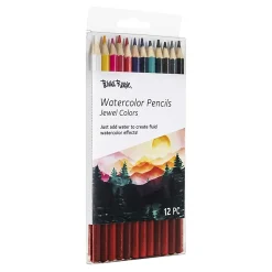 Brea Reese Watercolor Pencils, Medium Point, Jewel-Toned Colors, Pack Of 12 Pencils