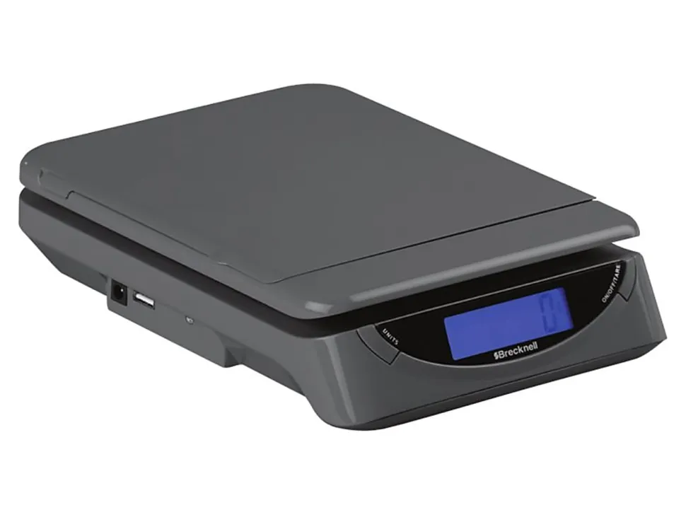 Brecknell® Electronic Postal Scale, 25-Lb Capacity, Gray