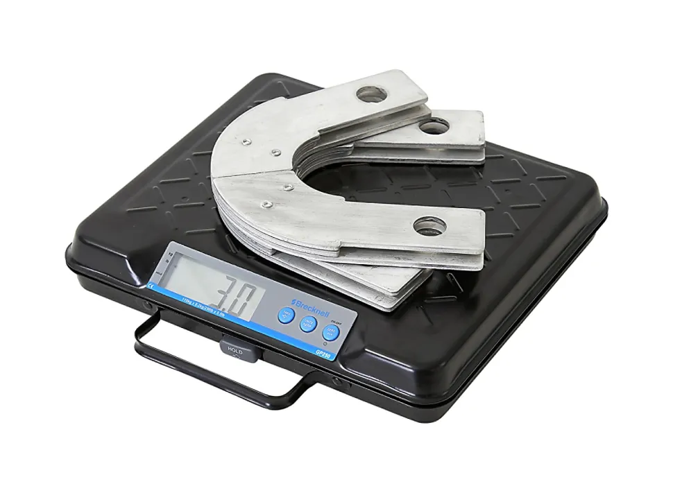 Brecknell Portable Electronic Utility Bench Scale, 250 lb Capacity, 12.5 x 10.95 x 2.2 Platform