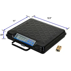 Brecknell Portable Electronic Utility Bench Scale, 250 lb Capacity, 12.5 x 10.95 x 2.2 Platform