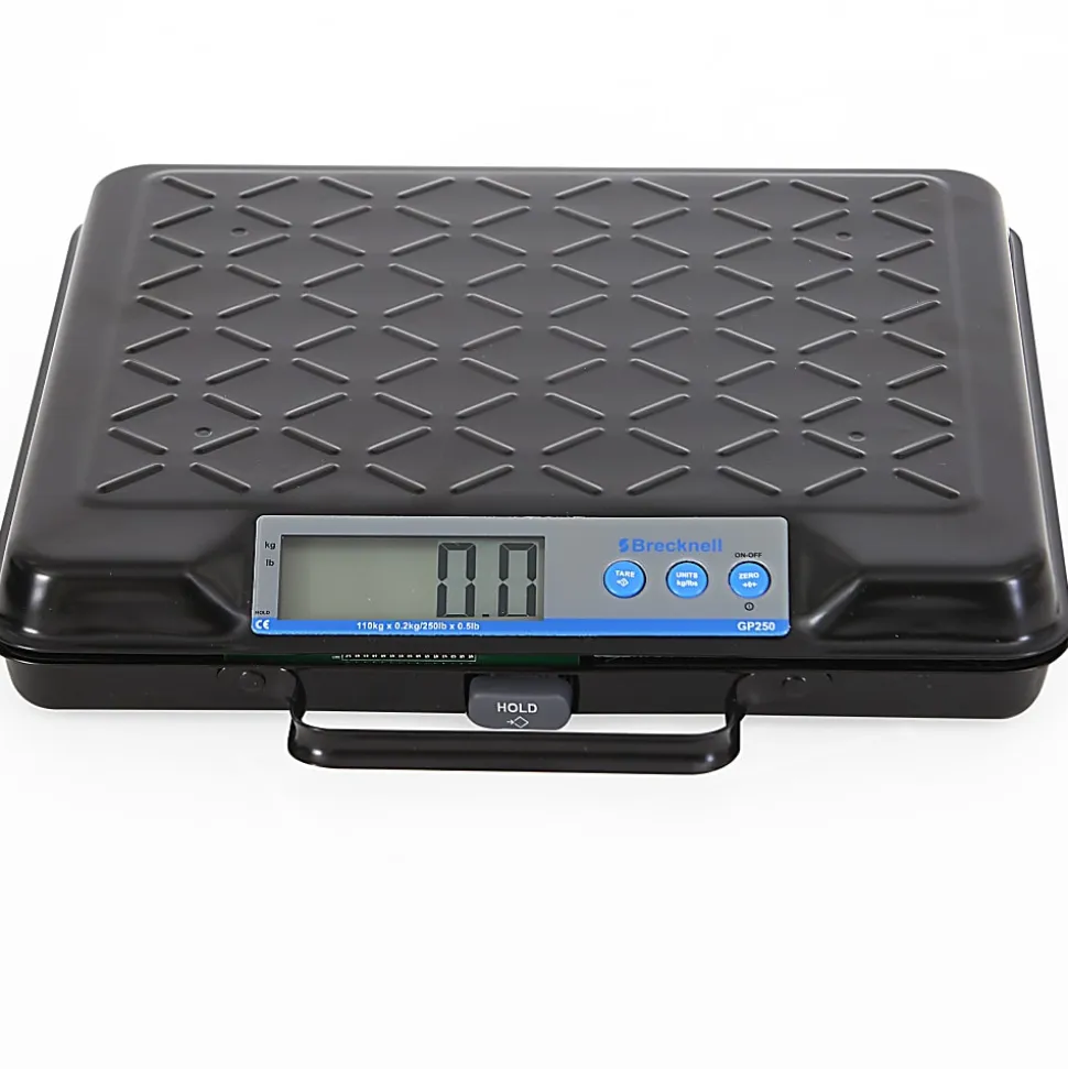 Brecknell Portable Electronic Utility Bench Scale, 250 lb Capacity, 12.5 x 10.95 x 2.2 Platform