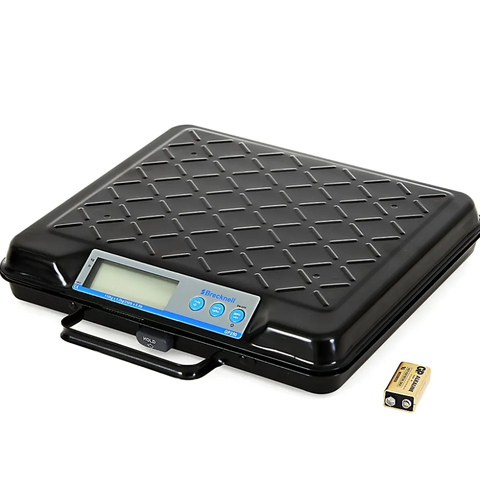Brecknell Portable Electronic Utility Bench Scale, 250 lb Capacity, 12.5 x 10.95 x 2.2 Platform