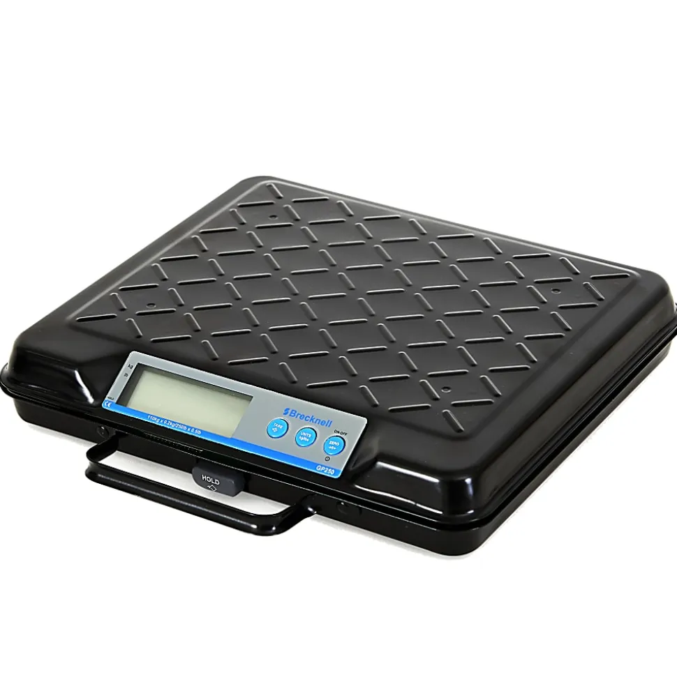 Brecknell Portable Electronic Utility Bench Scale, 250 lb Capacity, 12.5 x 10.95 x 2.2 Platform