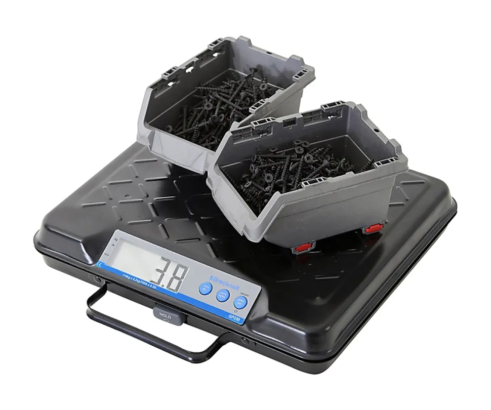 Brecknell Portable Electronic Utility Bench Scale, 250 lb Capacity, 12.5 x 10.95 x 2.2 Platform