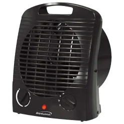Brentwood® H-F306 1,500-Watt-Max Portable Electric Space Heater and Fan, Black