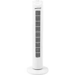 Brentwood® 32-In. 3-Speed Portable Oscillating Tower Fan with Timer, White, F-32TW