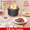 Brentwood® 1.6-Qt. 600-Watt Multi-Function Electric Hot Pot Cooker with Ceramic Nonstick Coating, Black, HP-3170BK
