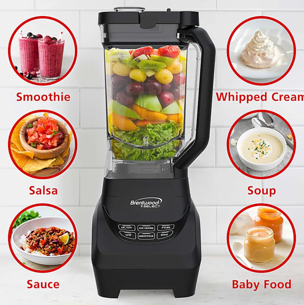 Brentwood® Select 8.5-Cup 1,000-Watt Professional Smart Blender, Black, JBS-1000BK