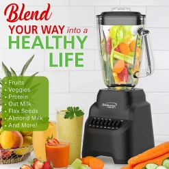 Brentwood® Select 5.3-Cup 500-Watt 10-Speed Countertop Blender with Pulse Button, Black, JBS-500BK