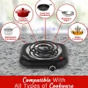 Brentwood® 1,100-Watt Single-Coiled Countertop Electric Burner with Temperature Control & Power Indicator Light, Black, TS-323BK