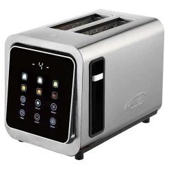 Brentwood® 1,100-Watt 2-Slice Touch-Screen Digital Toaster with Extra-Wide Slots, Stainless Steel, TS-228DS