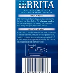 Brita On Tap Water Filtration System Replacement Filters For Faucets - 100 gal Filter Life - Blue, White - 1 Each