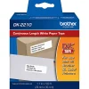 Brother DK2210 Continuous-Length Paper Tape, 1 1/7" x 100', White