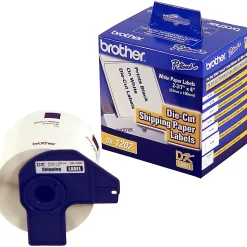 Brother DK-1202 White Die-Cut Labels, DK1202, 2.4