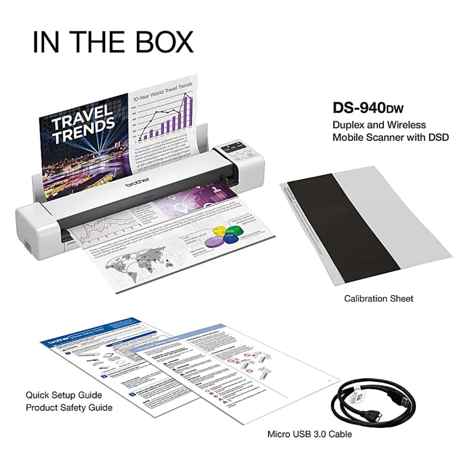 Brother DSmobile DS-940DW Duplex Wireless Portable Color Document Scanner