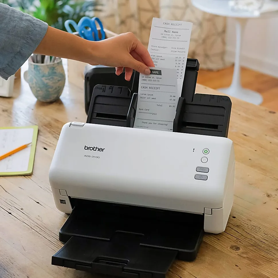 Brother High-Speed Desktop Scanner for Small Office & Home Office Professionals ADS-3100