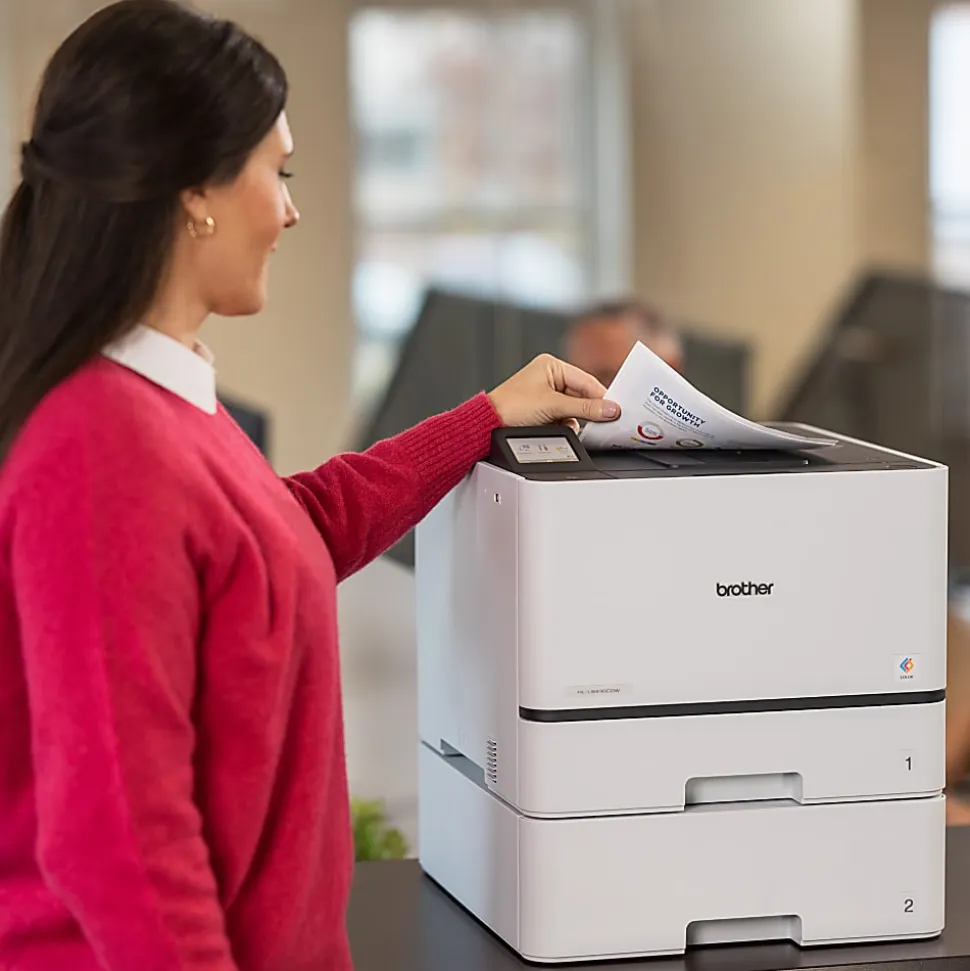 Brother HL-L8430CDWT Wireless Business Color Laser Printer with Dual Paper Trays, Low-Cost Printing