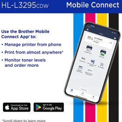 Brother HL-L3295CDW Wireless Compact Digital Color Printer with Laser Quality Output and Refresh EZ Print Eligibility