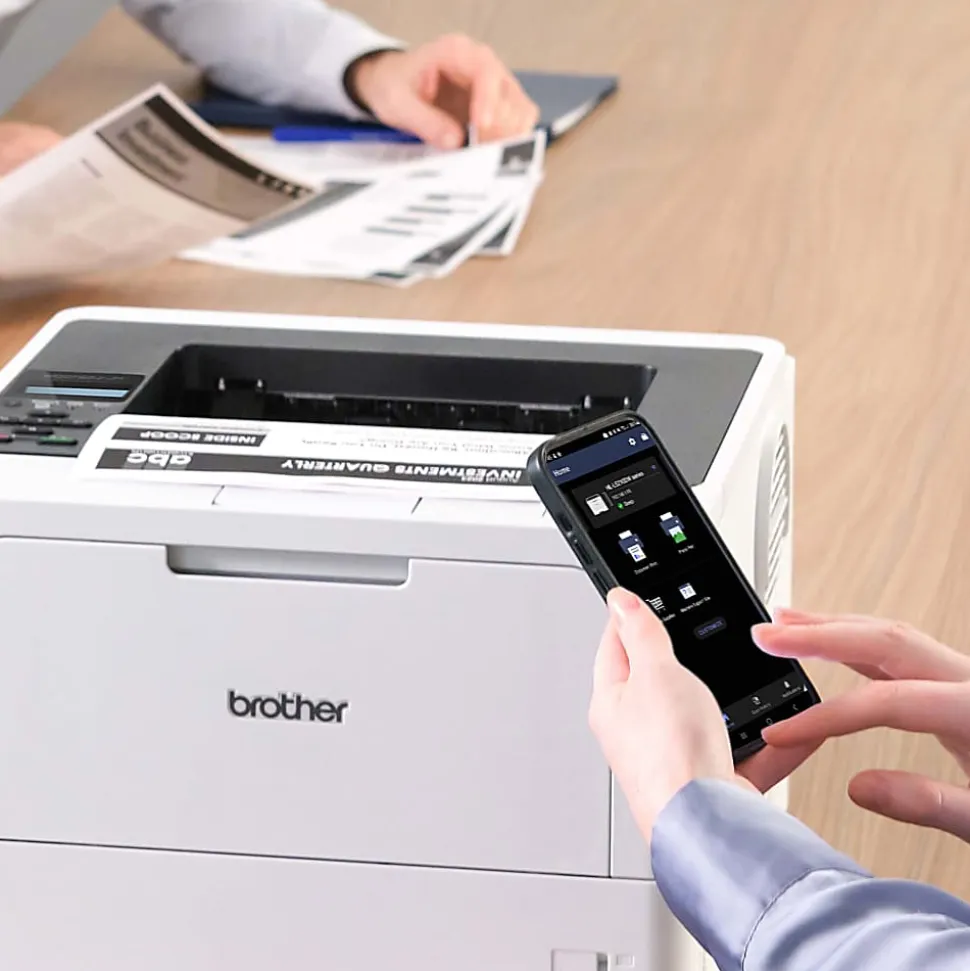 Brother HL-L5210DWT Business Wireless Laser Monochrome Printer With Dual Paper Trays And Duplex Printing