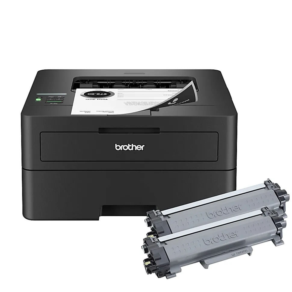 Brother HL-L2460DW XL Wireless Compact Monochrome Laser Printer with Duplex, Mobile Printing and up to 4,200 Toner Pages Included