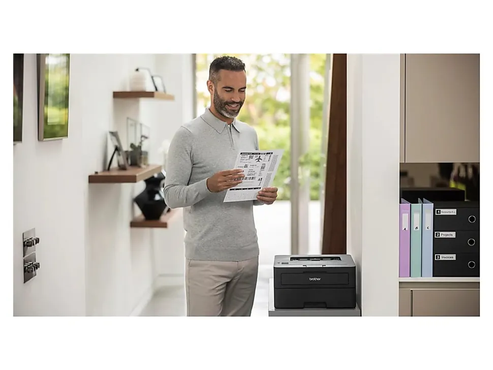 Brother HL-L2460DW XL Wireless Compact Monochrome Laser Printer with Duplex, Mobile Printing and up to 4,200 Toner Pages Included