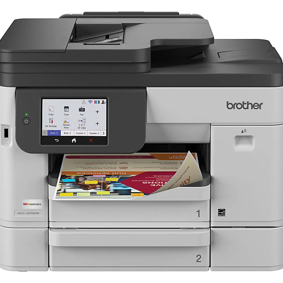 Brother INKvestment MFC-J5110DW Wireless Color Inkjet All-in-One Printer, 4.3” Color Touchscreen