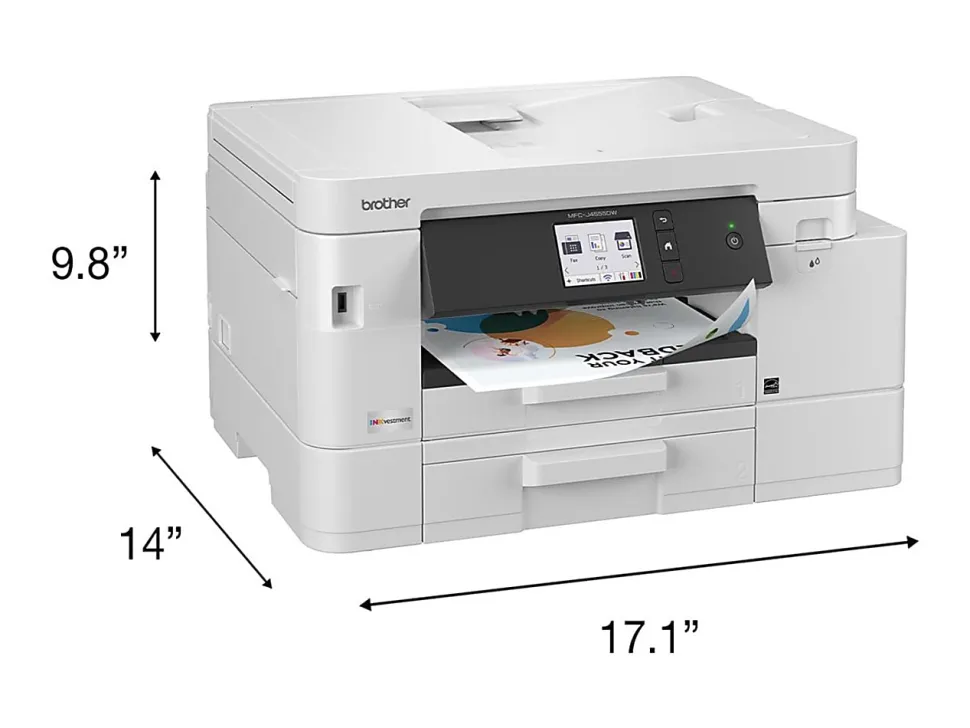 Brother INKvestment MFC-J6960DW Wireless Color Inkjet All-in-One Printer, 11”x17” capabilities, 3.5” Color Touchscreen