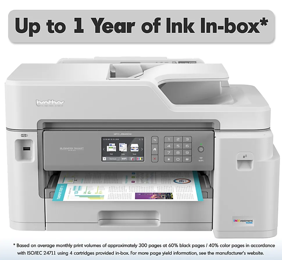 Brother INKvestment Tank MFC-J5845DW Wireless Inkjet All-In-One Color Printer
