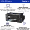 Brother INKvestment Tank MFC-T980DW Wireless Color Inkjet Printer, All-in-One Print/Scan/Copy, 3 Years Ink In-Box(1), Best for small office/business