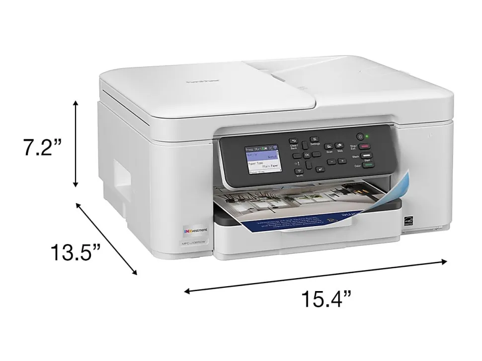 Brother INKvestment 1365 Wireless Color Inkjet Printer, All-In-One Print/Scan/Copym Best for home/home office
