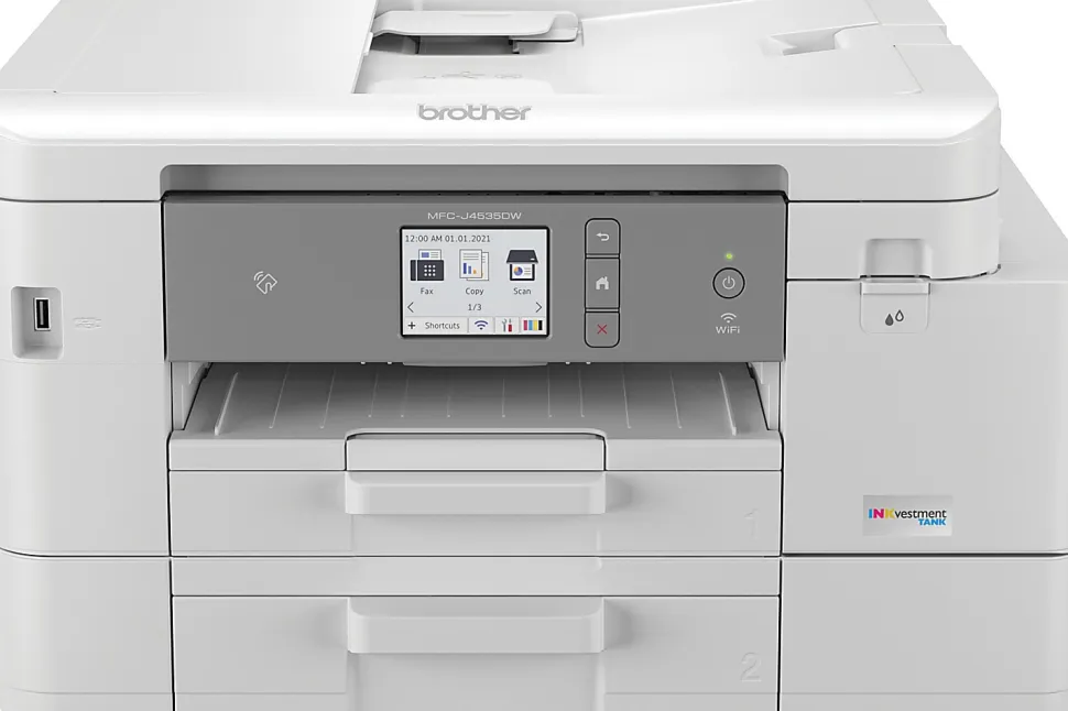 Brother MFC-J4535DW INKvestment All-in-One Color Inkjet Printer with NFC, Duplex and Wireless Printing plus Up to 1-Year of Ink in-box¹