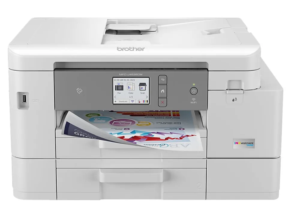 Brother MFC-J4535DW INKvestment All-in-One Color Inkjet Printer with NFC, Duplex and Wireless Printing plus Up to 1-Year of Ink in-box¹