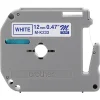 Brother MK-233 Blue-On-White Tape, 0.5" x 26.2'