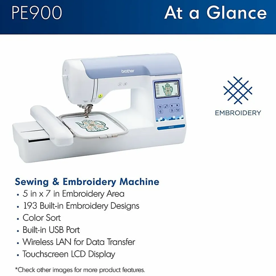 Brother® PE900 5" x 7" Embroidery Machine