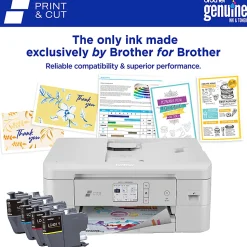 Brother Print & Cut MFC-J1800DW Wireless Inkjet Color All-in-One Printer With Automatic Paper Cutter And Refresh EZ Print Eligibility