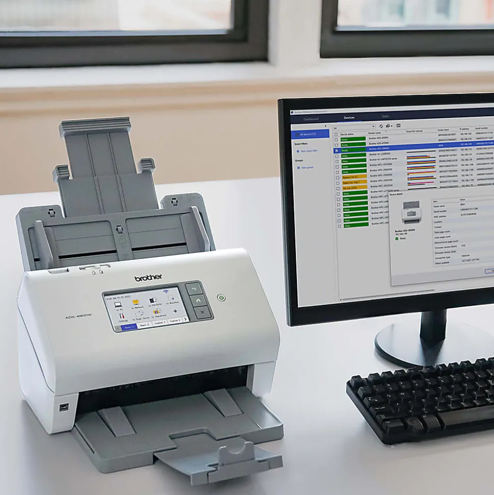 Brother Professional Wireless Desktop Scanner, ADS-4900W